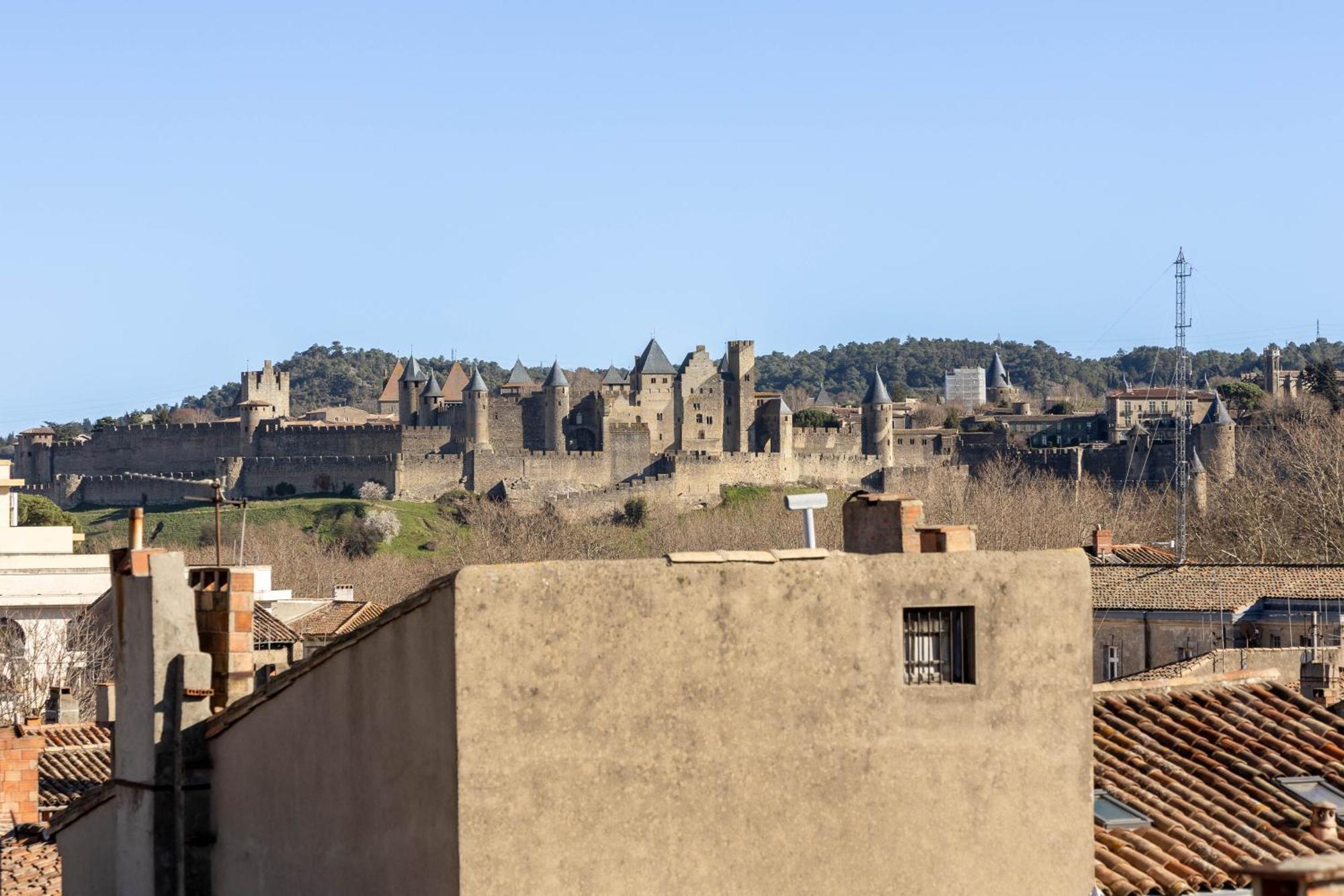 Bel Appartement avec cour au cœur de la Bastide Carcassonne Extérieur photo